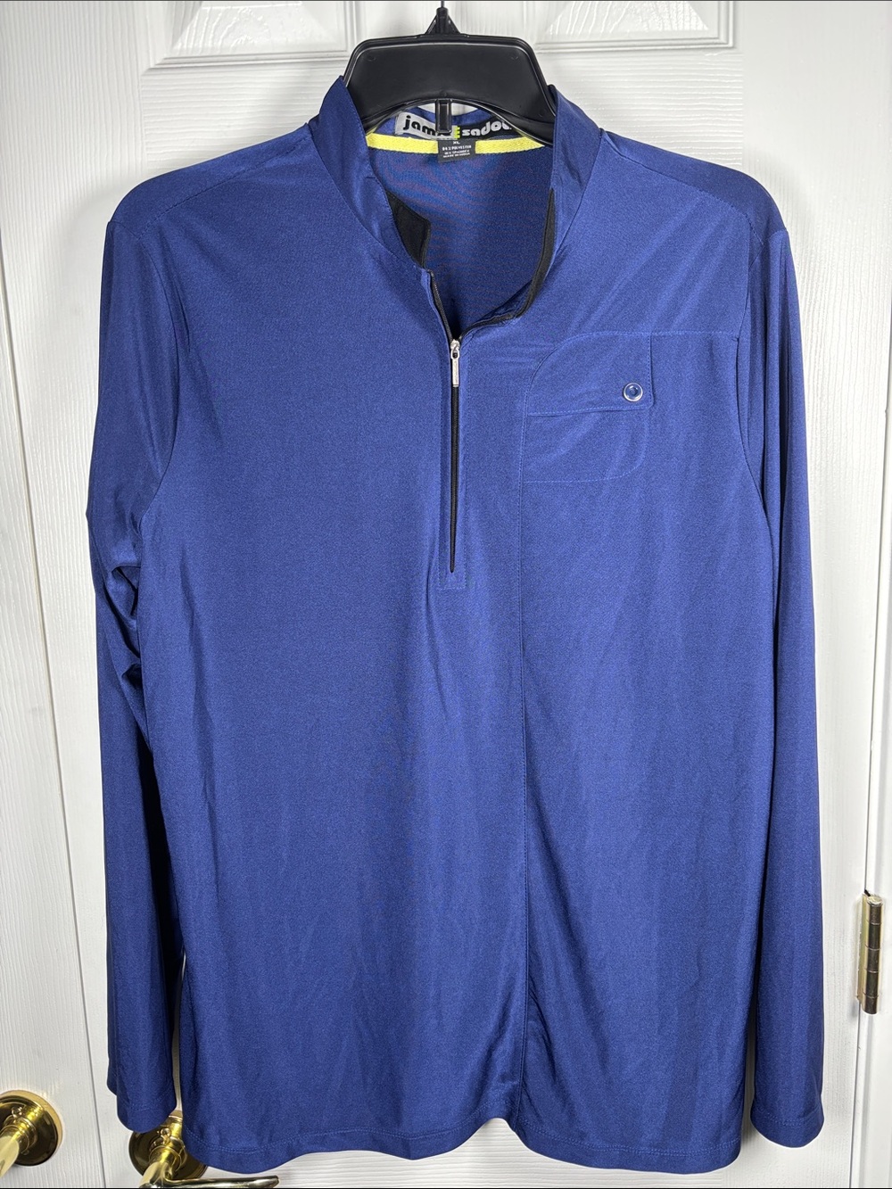 Jamie Sadock Navy Blue long-sleeve quarter-zip top lightweight athletic XL